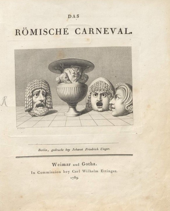 Goethe Das römische Carneval 1789